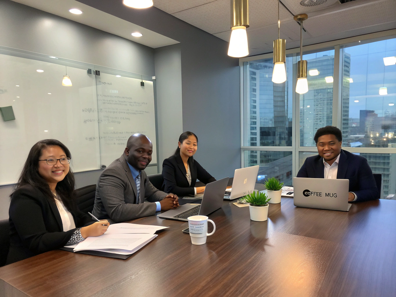 Corporate legal advisory in a boardroom setting