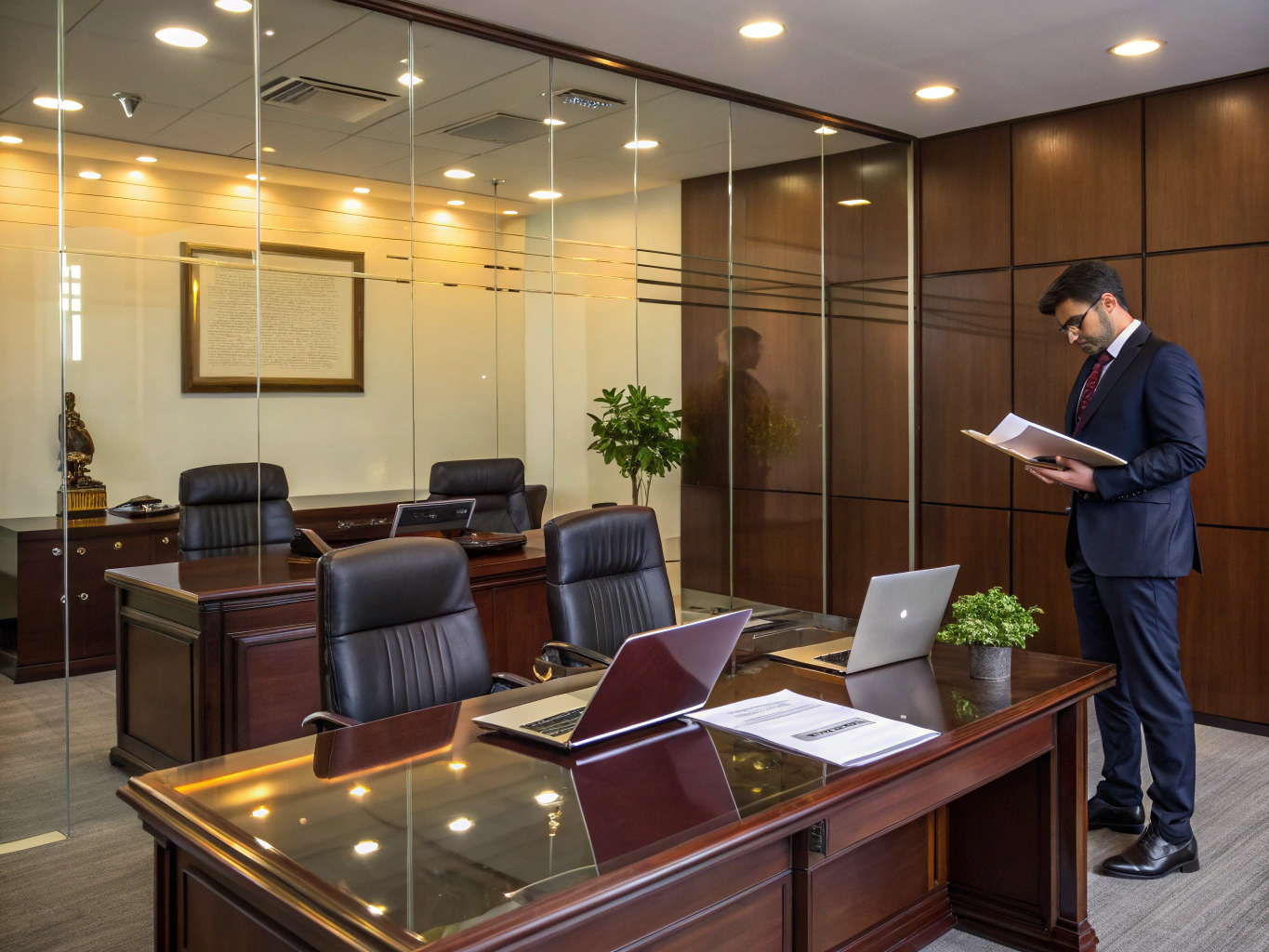 Professional legal boardroom